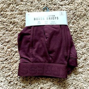 NWT burgundy Express super soft boxer briefs size XL